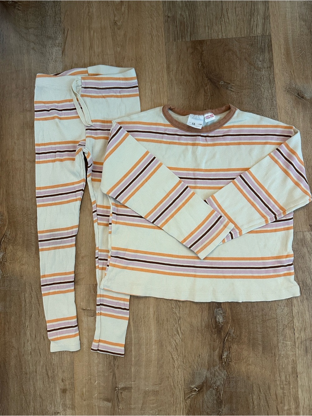 Zara Girls Fall Striped Matching Set